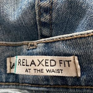 Gently worn blue jeans